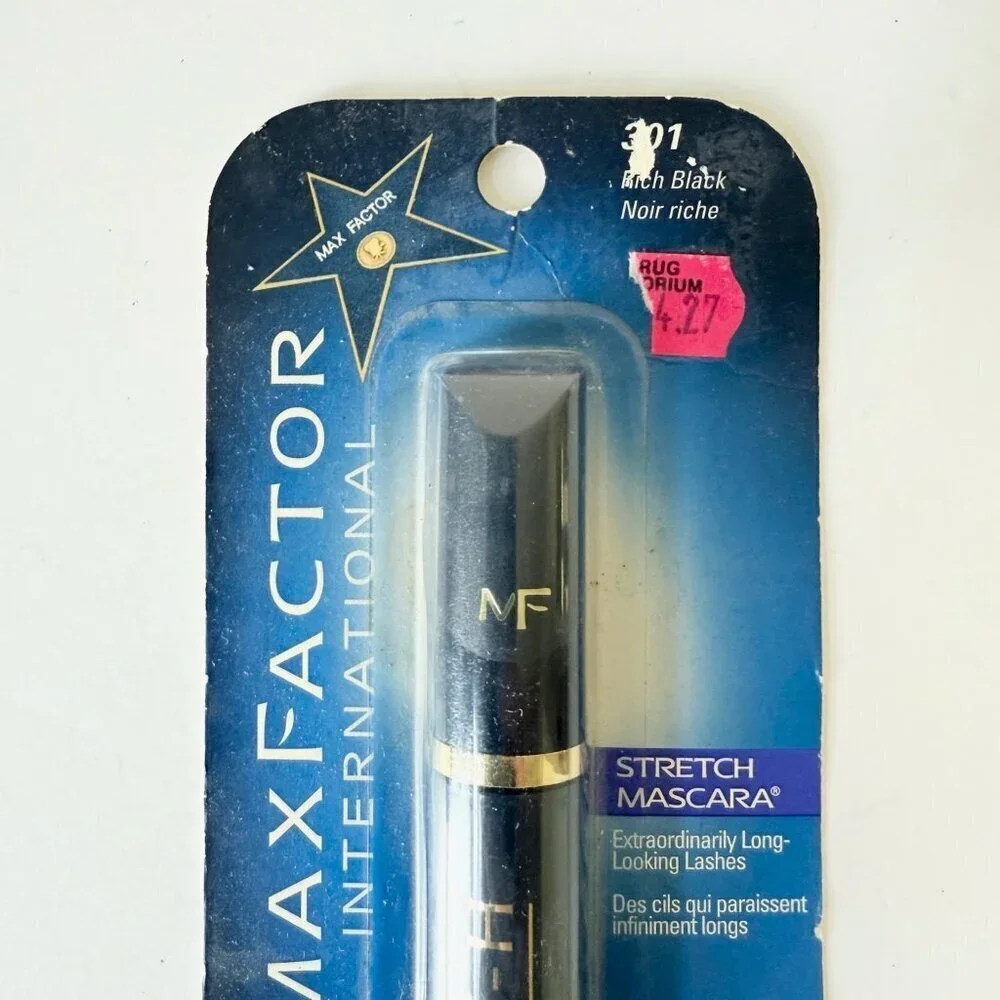 Max Factor STRETCH Rich Black Mascara 301 Sealed Long Looking Eye Lashes